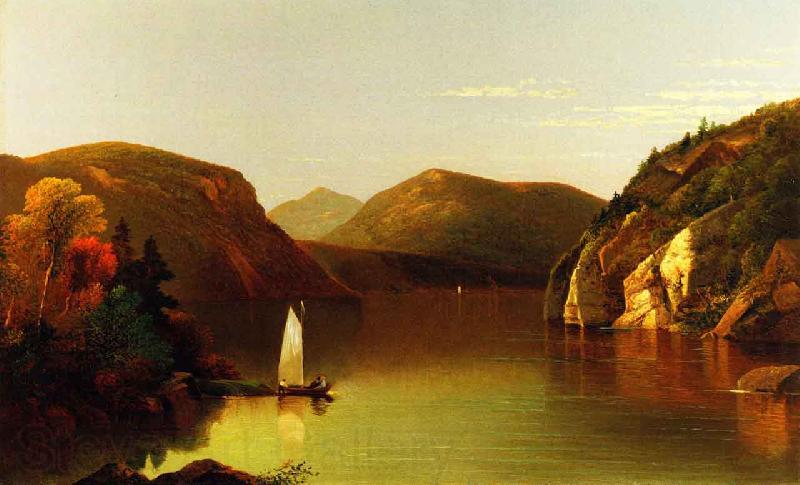 Moore, Albert Joseph Setting Sail on a Lake in the Adirondacks Norge oil painting art